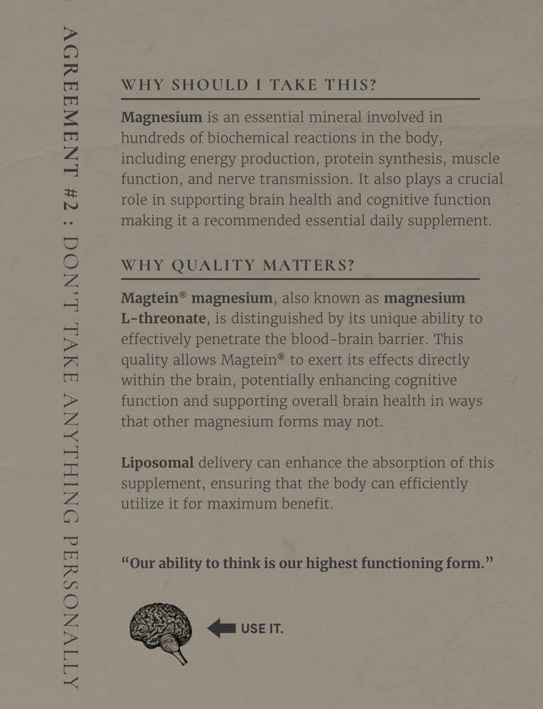 
                  
                    Liposomal Magnesium L Threonate
                  
                