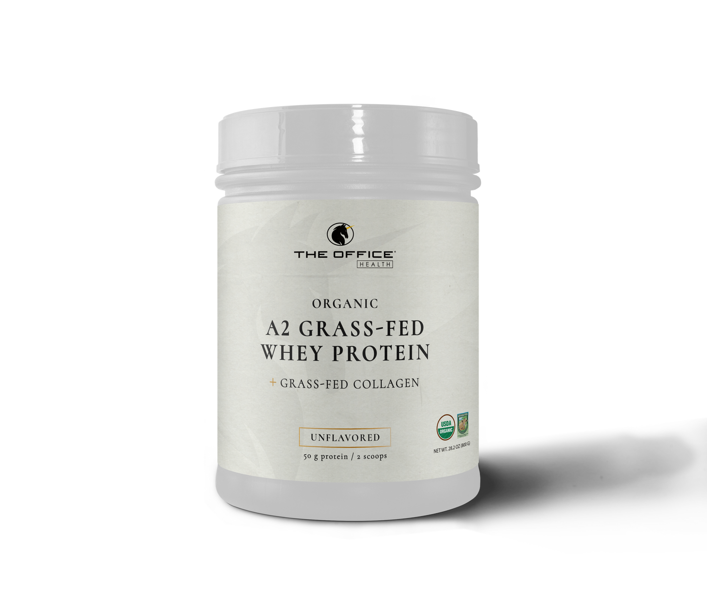 
                  
                    Organic Unflavored A2 Grass-Fed Whey Protein with Collagen
                  
                