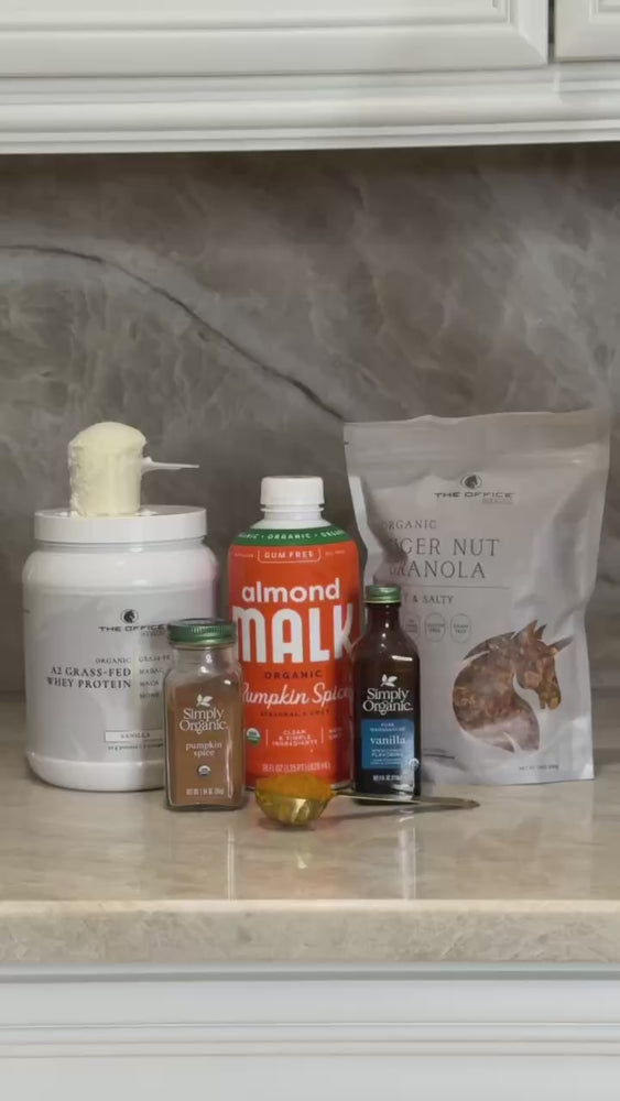 
                  
                    Load and play video in Gallery viewer, Organic Vanilla A2 Grass-Fed Whey Protein with Collagen &amp;amp; Maca
                  
                